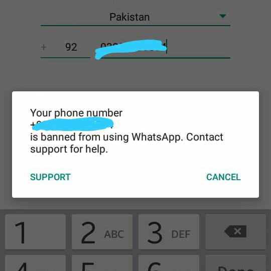 An Banned Whatsaap Group 