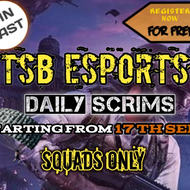 BGMI TSB ESPORTS Scrims