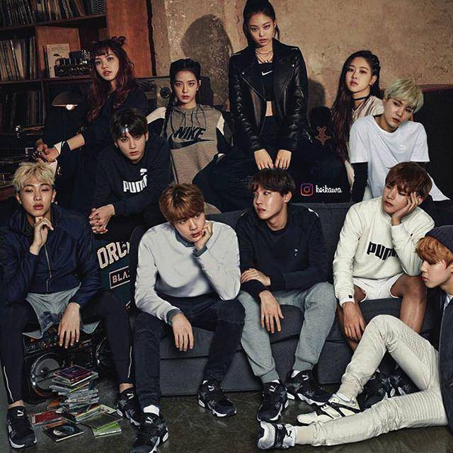?BLΛƆKPIИK & BTS?