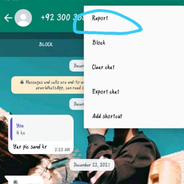 ''REPORT AND SPAM NO...