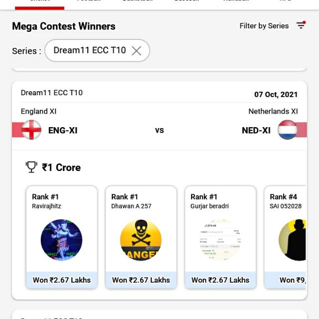 Dream 11 master..??