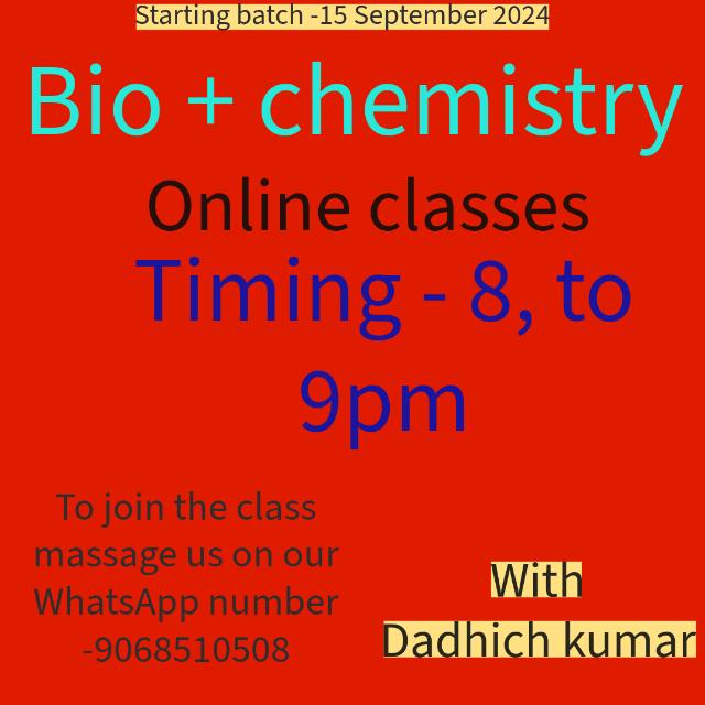 Biochemistry and yoga online classes