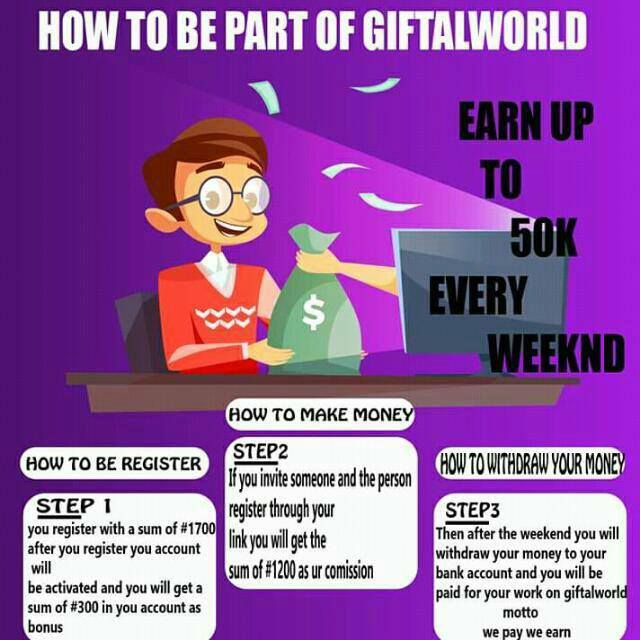 Giftal weekly earning vip members