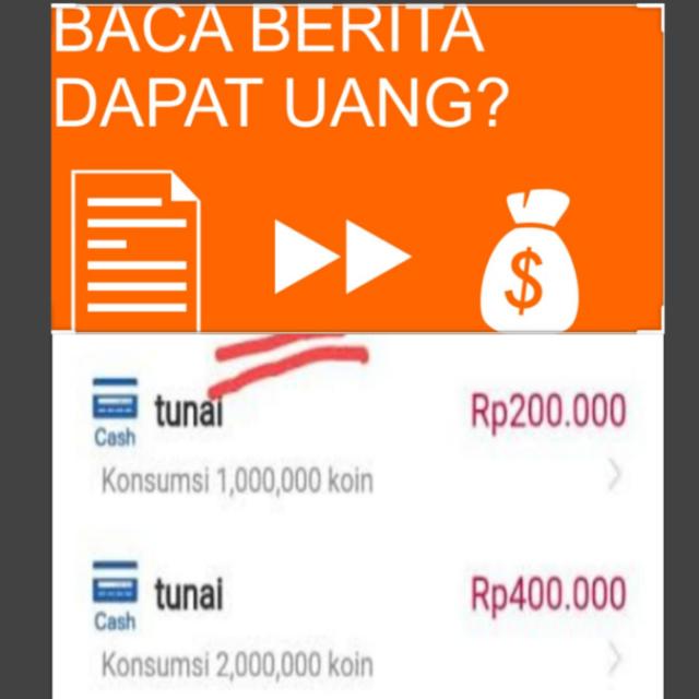 Baca Berita Dapat Uang?