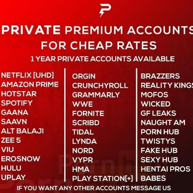 Cheap premiuim accounts