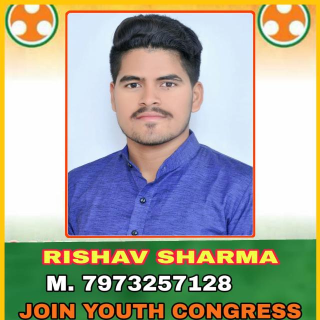 ? Rishav Sharma ? youth Congress ??