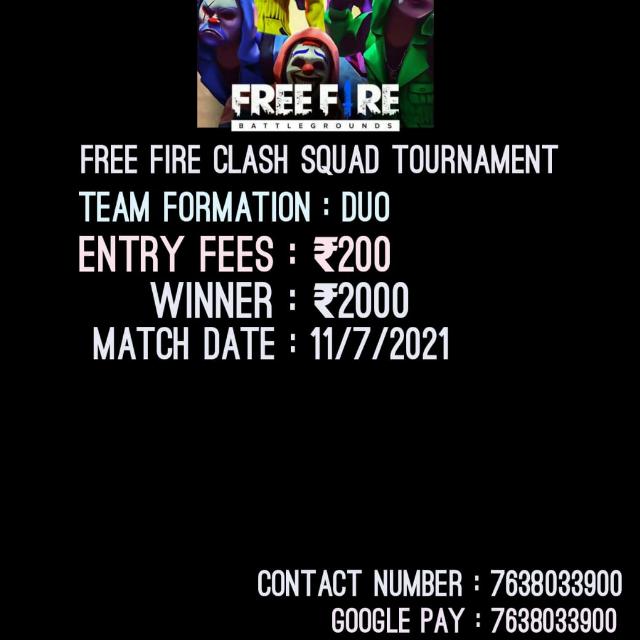 Free fire tournament