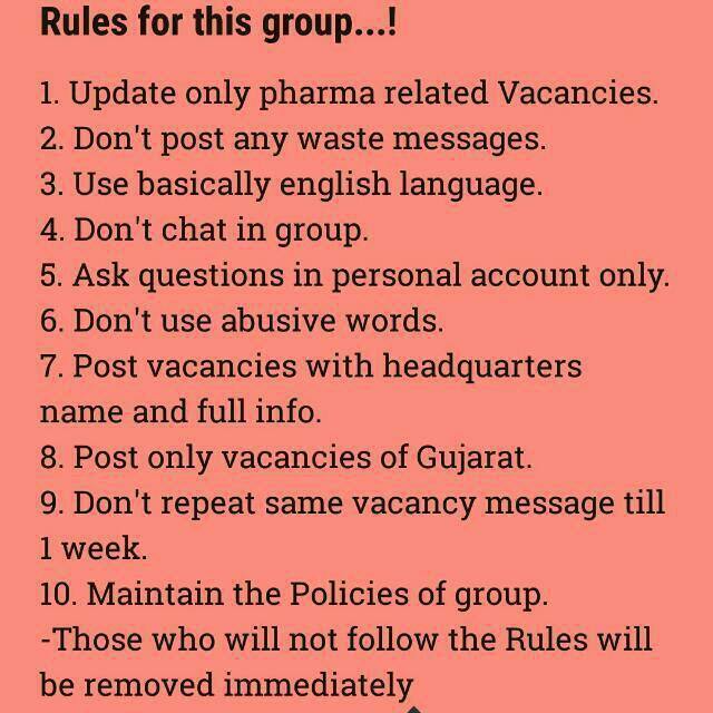 Pharma Whatsapp group