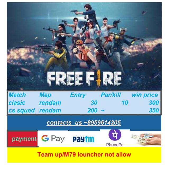 ✋✋Free fire ?Tournament?️?️