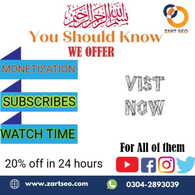 Buy Subscribers and watchtime