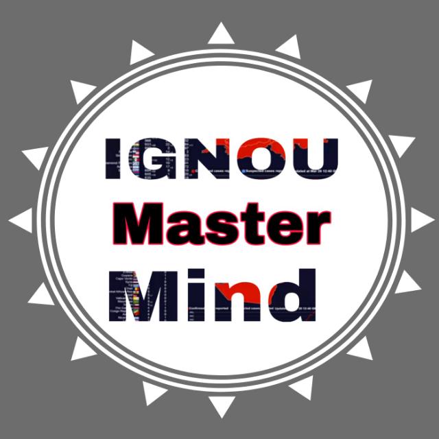 ✒IGNOU Master Mind?