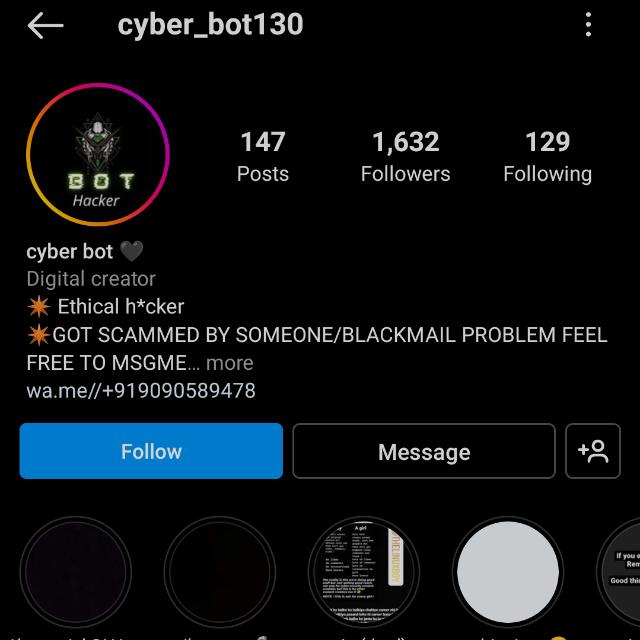 Ig cyberbot130 Whatsapp group