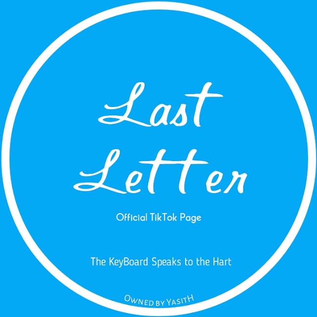 THELast Letter Status Zone Whatsapp group
