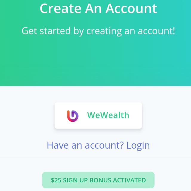 25$ signup bonus 