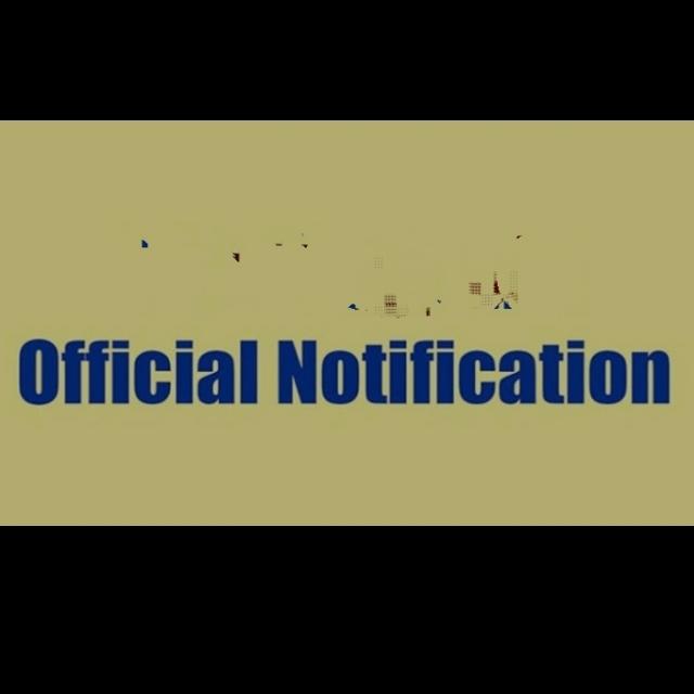 ? official / Notification. ?