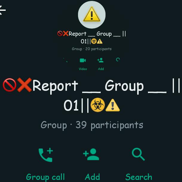 ?❌Report __ Group __ ||01||☣️⚠️