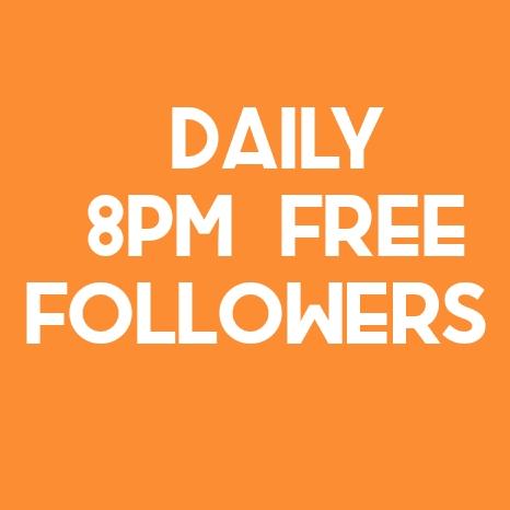 8PM FREE FOLLOWERS Whatsapp group