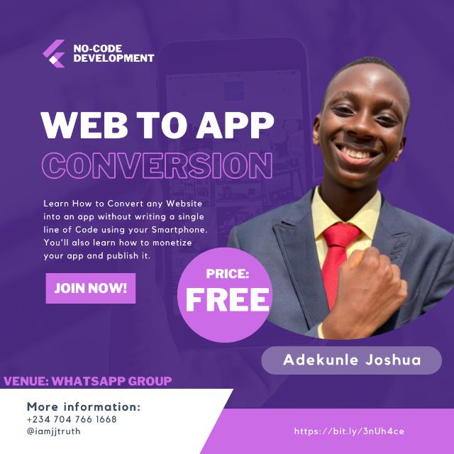Web To App Conversion ?‍???