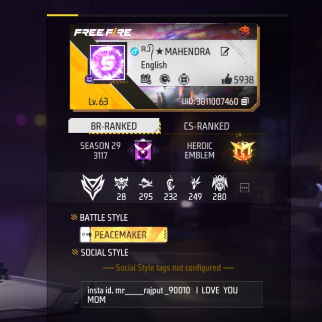 Free fire custom player ?