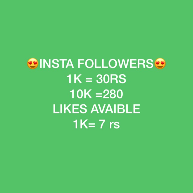 INSTAGRAM FOLLOWERS