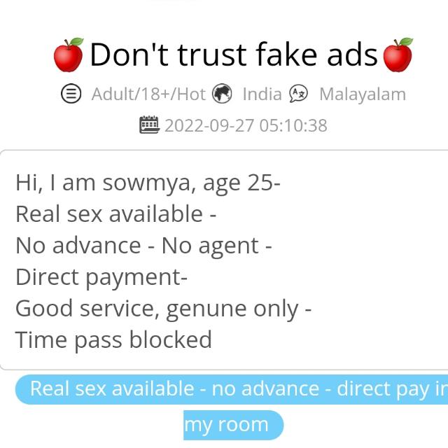 Dont trust fake ads Whatsapp group