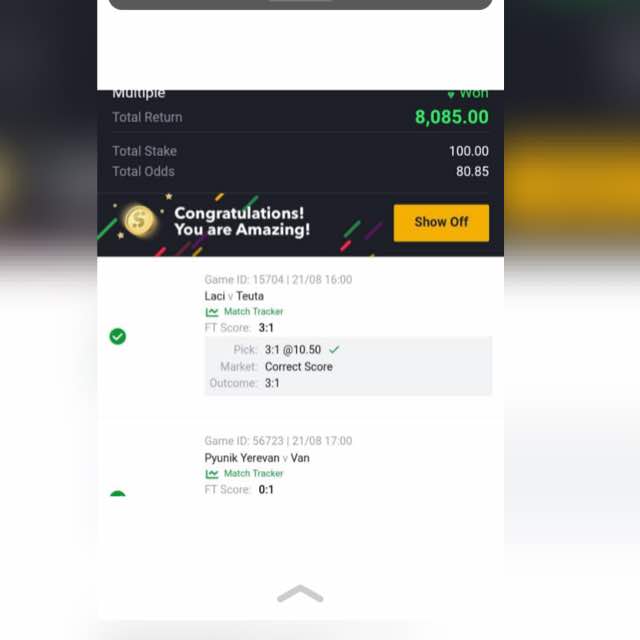 Sporty bet fixed odds????❤️?