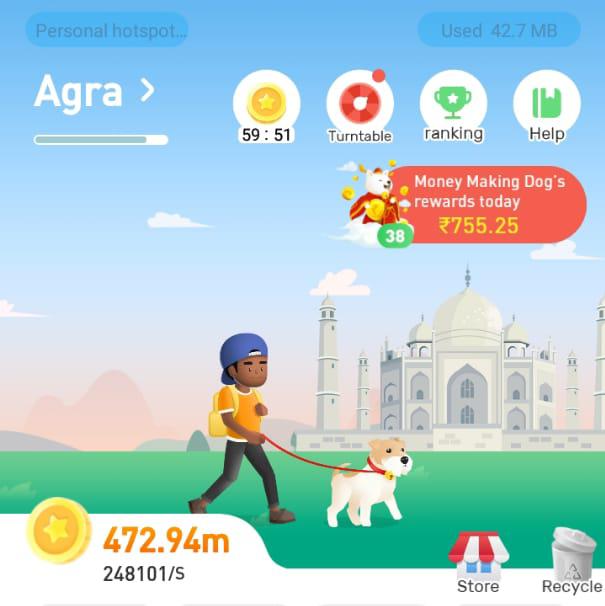 Money earning game