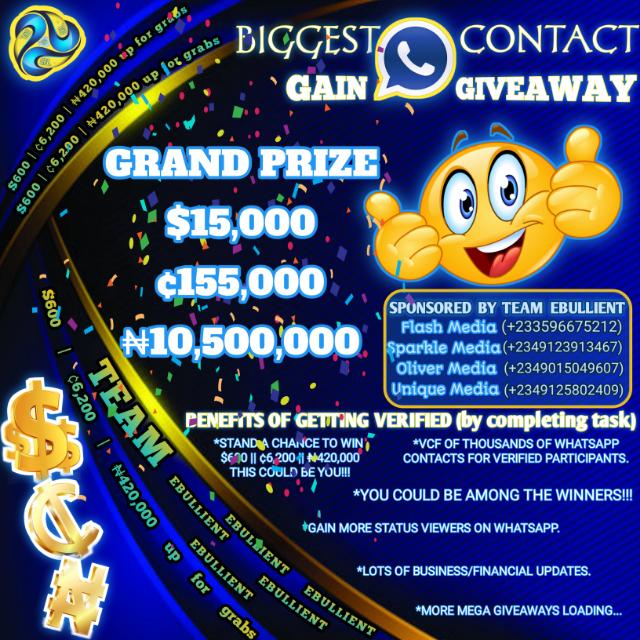 MASSIVE GAIN GIVEAWAY 1️⃣?