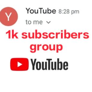 YT Subscriber groups 1k
