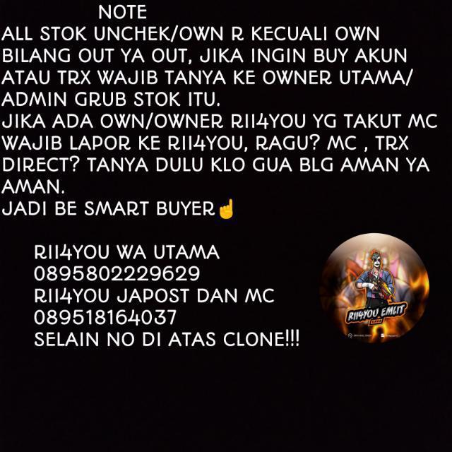 OWN RII4YOU STOK MUMER Whatsapp group