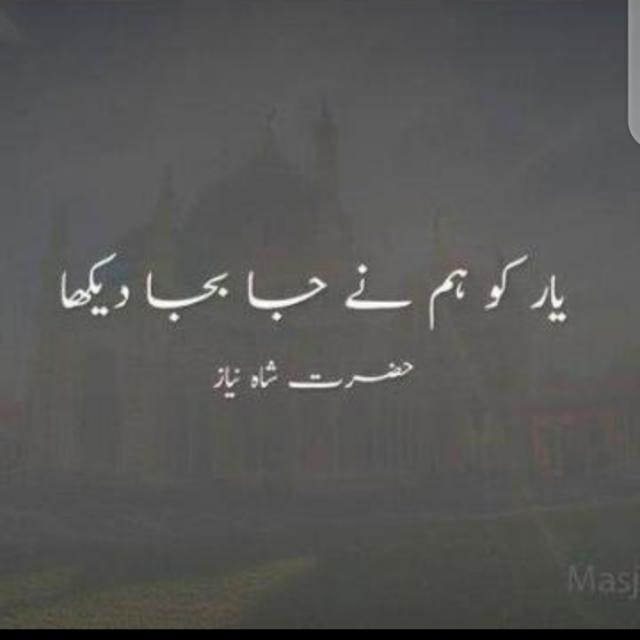 یار کو ہم نے جا بجا دیکھا ?