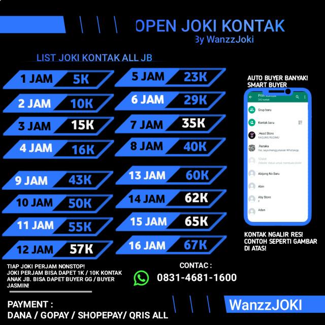 INFO JASTEB & JOKI KONTAK