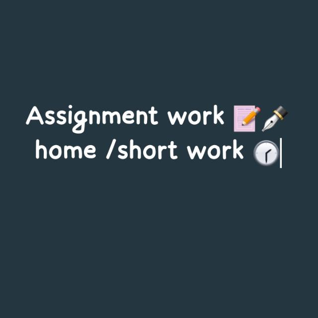 Àssigment JOB for home✅??