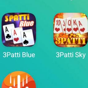 3 PATTI SKY BLUE GOLD