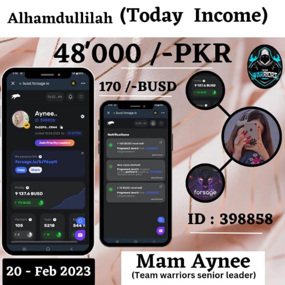 Earning with&(Tayyab?