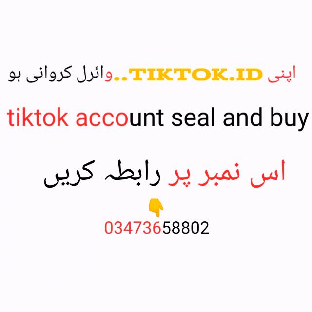 tik tok account buy and seal