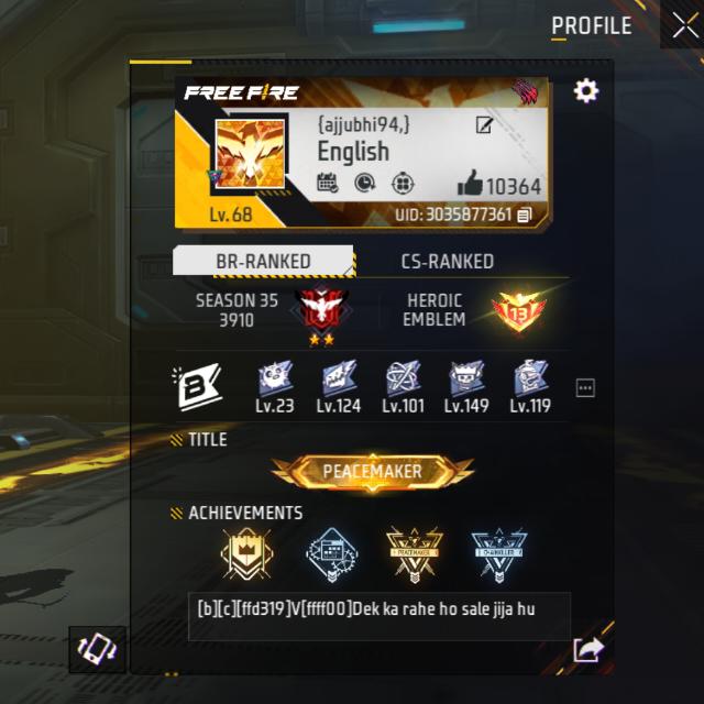 Free fire lover ?