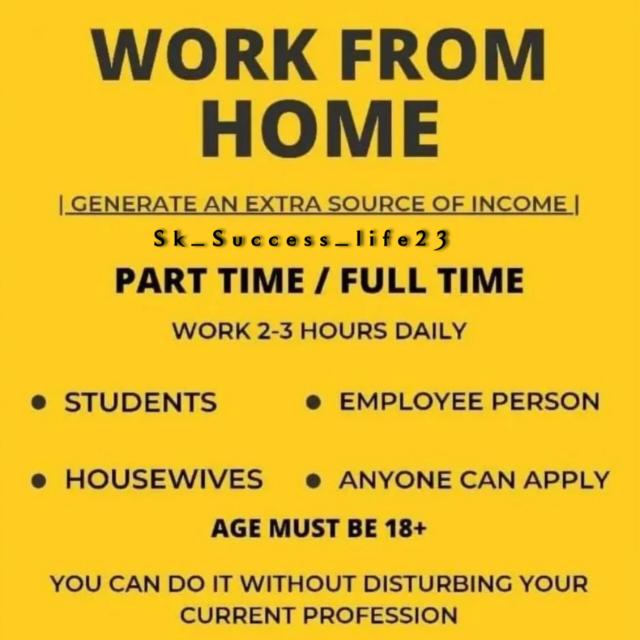 ONLINE WORK ROM HOME Whatsapp group