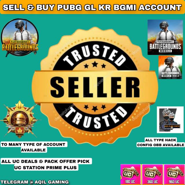 ? SELL & BUY PUBG  ACCOUNT AND UC  ?
