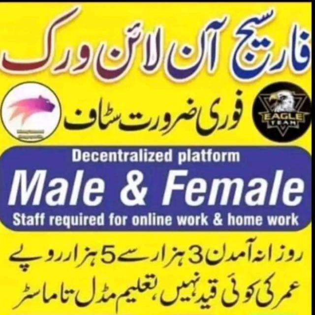 ?گھر بیٹھے اونلاٸن ورک کرو?