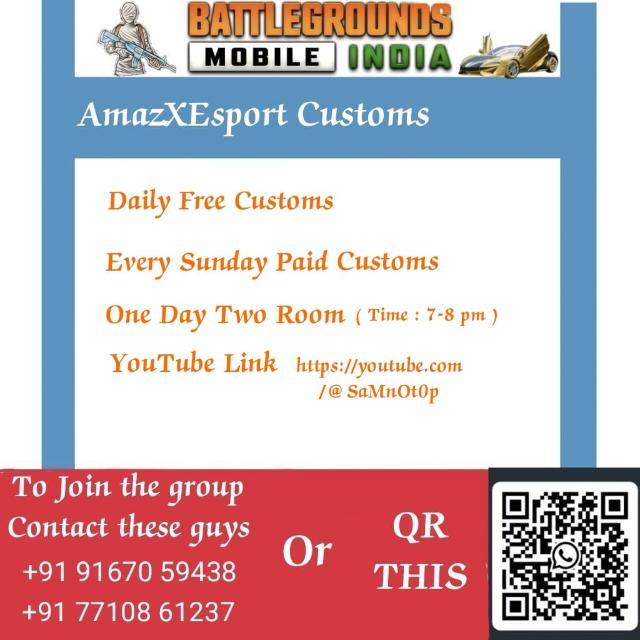 AMAZXESPORTS FREE AND PAID CUSTOMS?