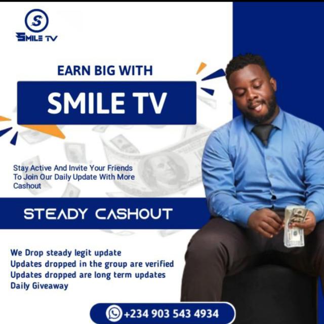 SMILE TV FREE UPDATE GROUP CASHOUT STEADY