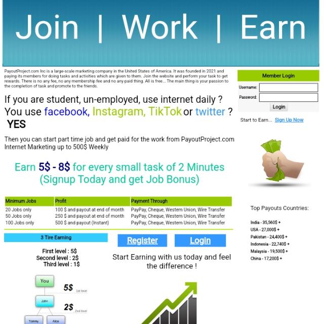 Project money