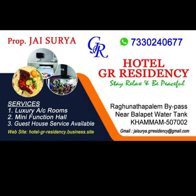 Hotel GR ResidencyKhammam Whatsapp group