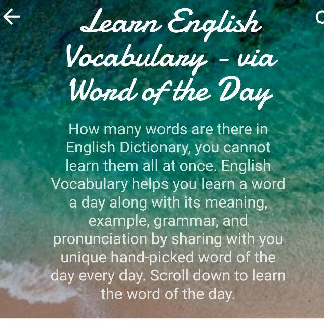 Daily Words in English 