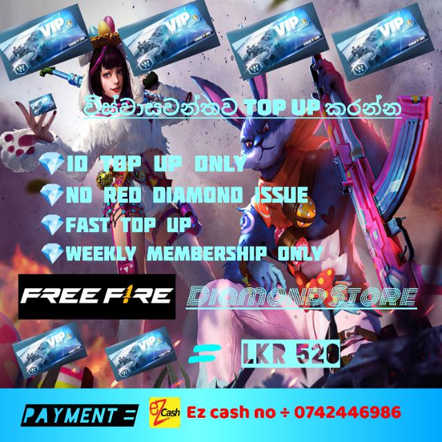 FREE FIRE ID TOP UP ?