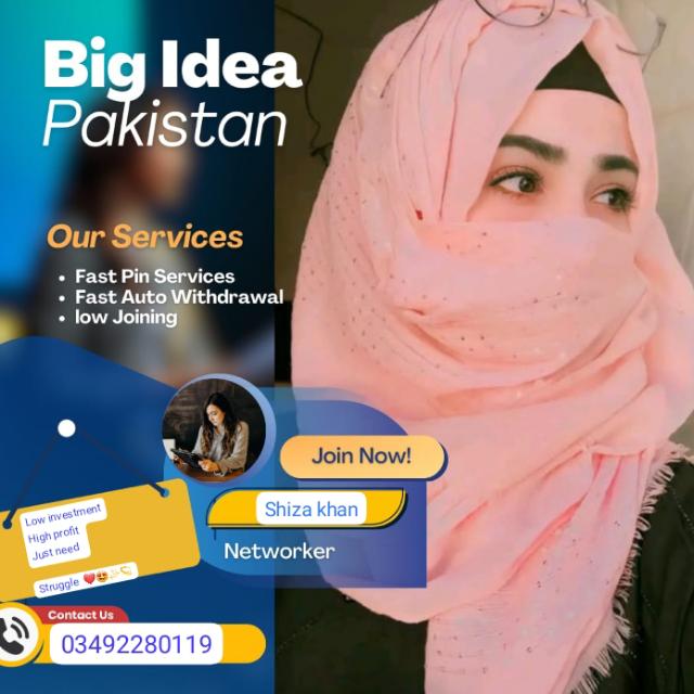 " Big idea Pakistan " ?✨ " ONline EarNiNg plattform " ?✌??