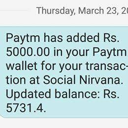 REAL PAYTM CASH 2018--19