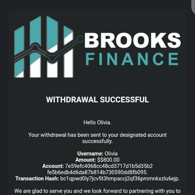 Brooksfinance investment Company ✅?