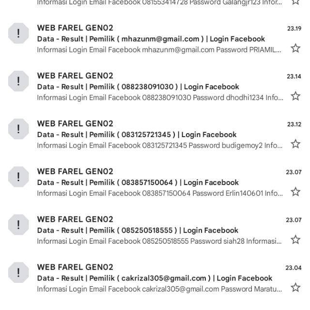 INFO SGMAIL TERGACOR 2024 2025 Whatsapp group